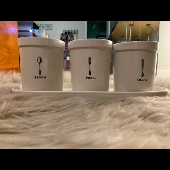 Rae Dunn Utensil Holder - Picture 1 of 4